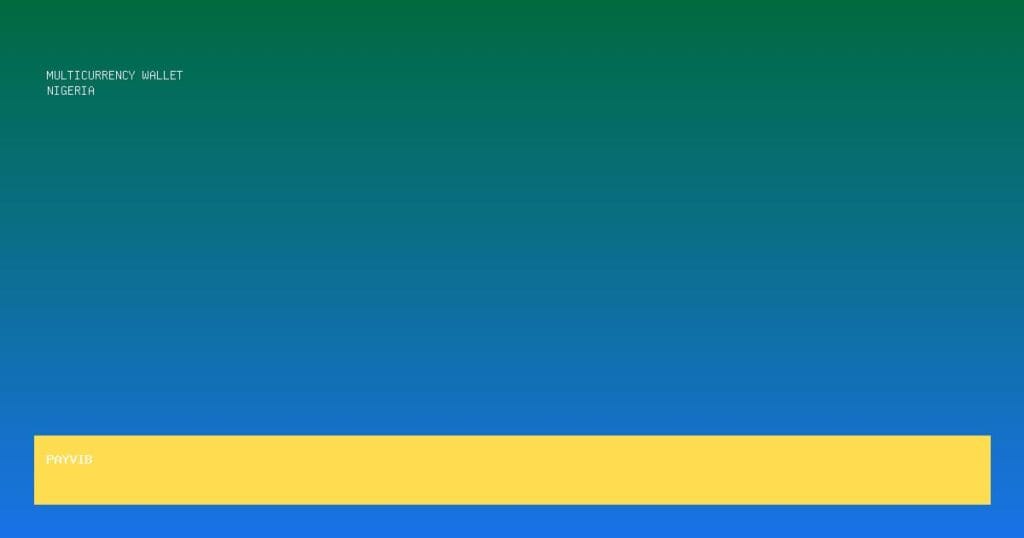 Multicurrency Wallet in Nigeria – Payvib Features Explained 2026 3 Multicurrency Wallet In Nigeria — Payvib